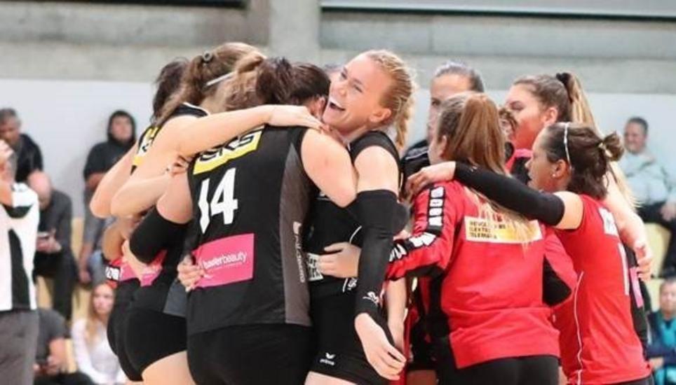 Erfolg für die Damen des VC-Kanti. Bild: Werner Schläpfer
