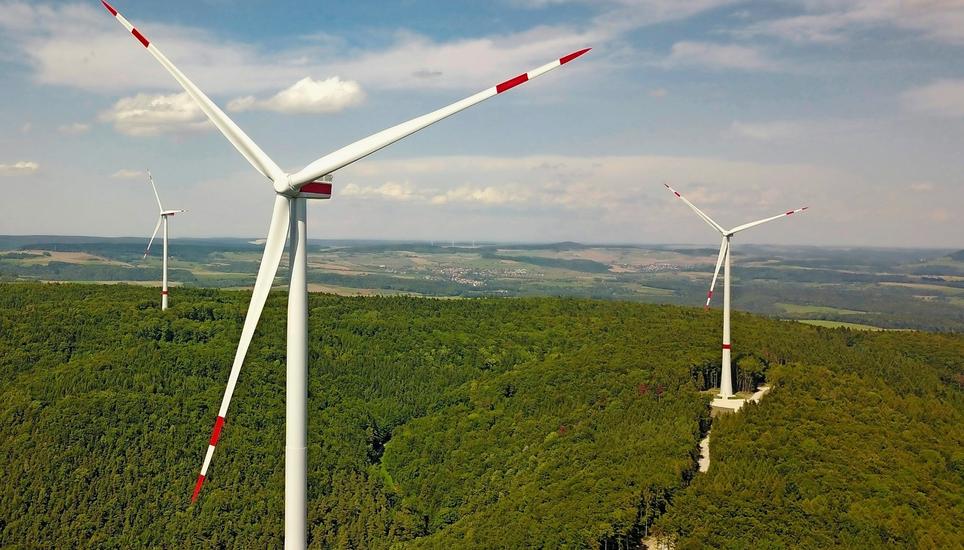 Die Windräder arbeiten seit Februar 2018 im Regelbetrieb. Bild: M. Kessler