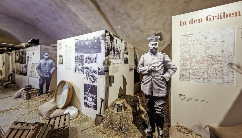 Vor allem das deutsche Kriegsleben wird in der Ausstellung gezeigt. Es kommen aber auch französische Soldaten zu Wort. Bild: zvg