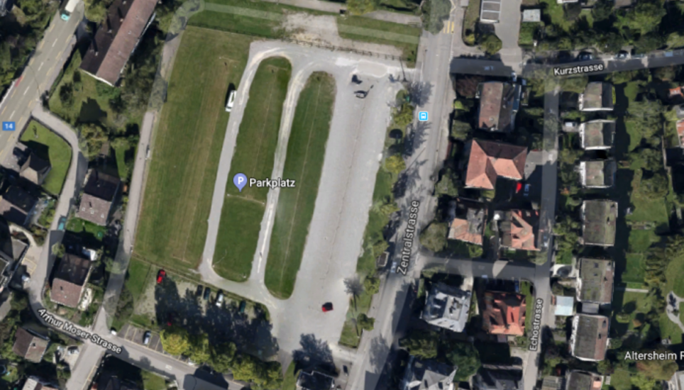 Wie geht es mit der Burgunwiese weiter? Bild: Google Maps