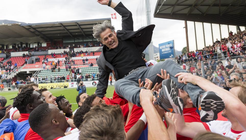 Vor kurzem wurde Maurizio Jacobacci noch gefeiert. Seit gestern Dienstag ist er nicht mehr Trainer beim FC Sion. Bild: Key