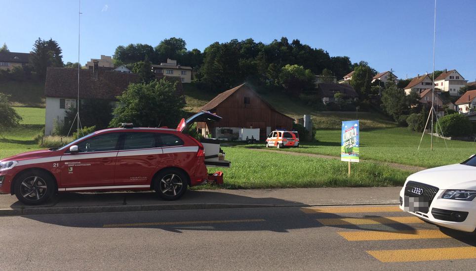 In dieser Scheune ist es zum Brand gekommen. Bild: SN