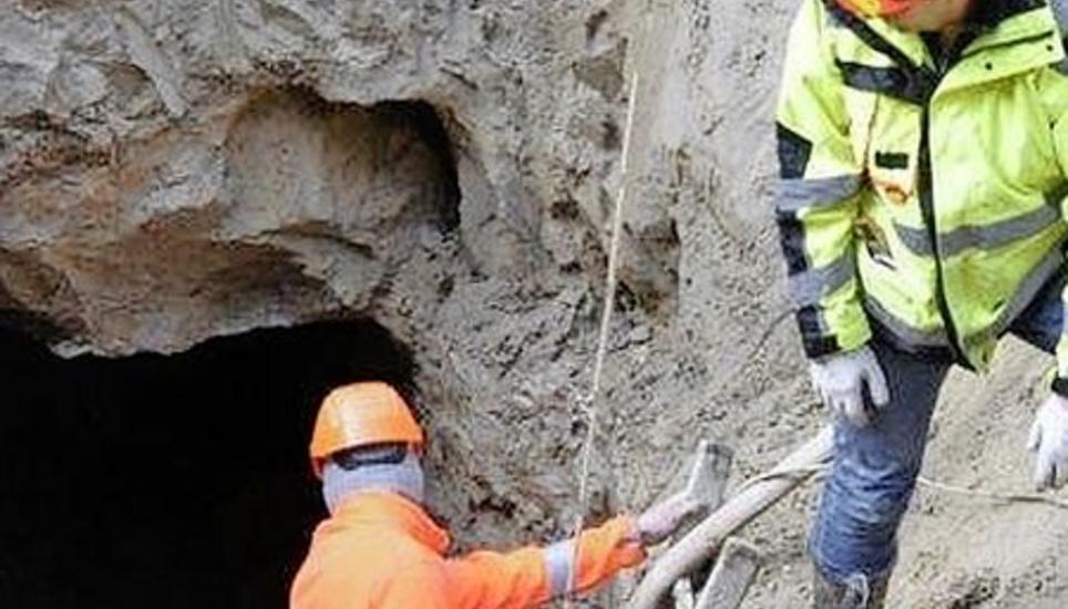 Der neu entdeckte alte Stollen. Bild: zvg