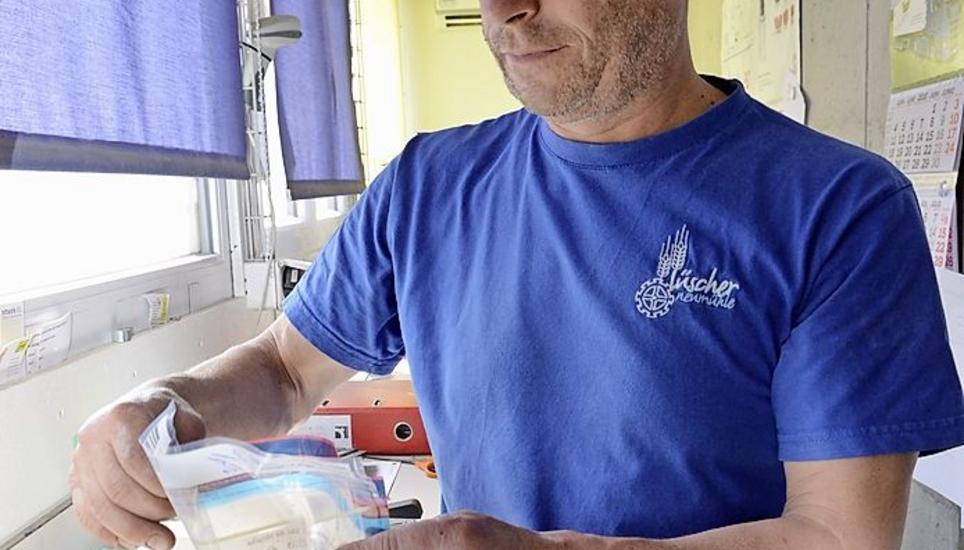 Seit 32 Jahren arbeitet René Lüscher in der gleichnamigen Neumühle in Hallau.