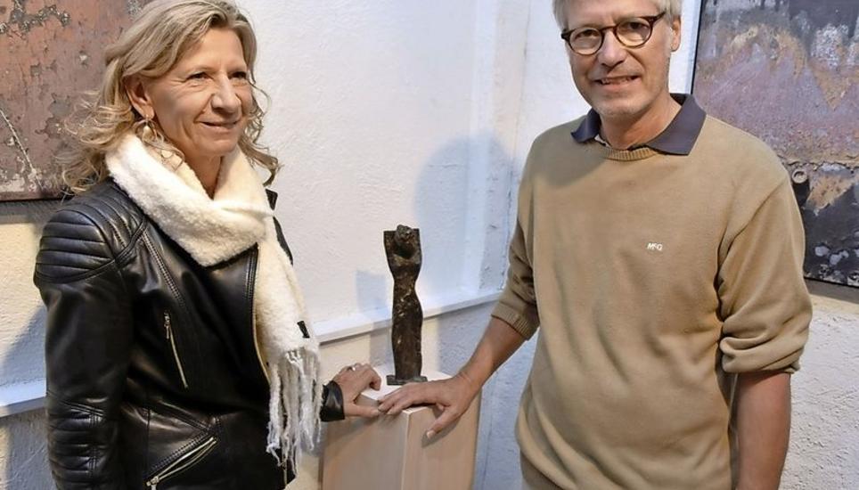 Franziska Dubach und Thomas Greuter stellen in Büsingen aus. Bild: Thomas Güntert