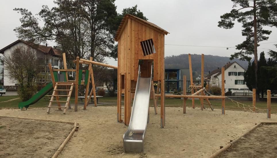 «Das ist der Spielplatz überhaupt», sagte Martin Neuenhagen von den Technischen Betrieben der Gemeinde Neuhausen am Rheinfall. Bild: Radio Munot