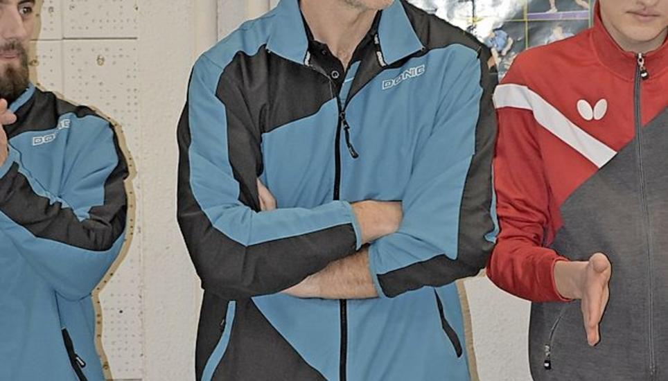 Thierry Miller (53), der den TTCN 1996 zum ersten Meistertitel führte, gastiert morgen mit Bulle zum NLB-Finalspiel im Tischtenniszentrum Ebnat. Bild: poe