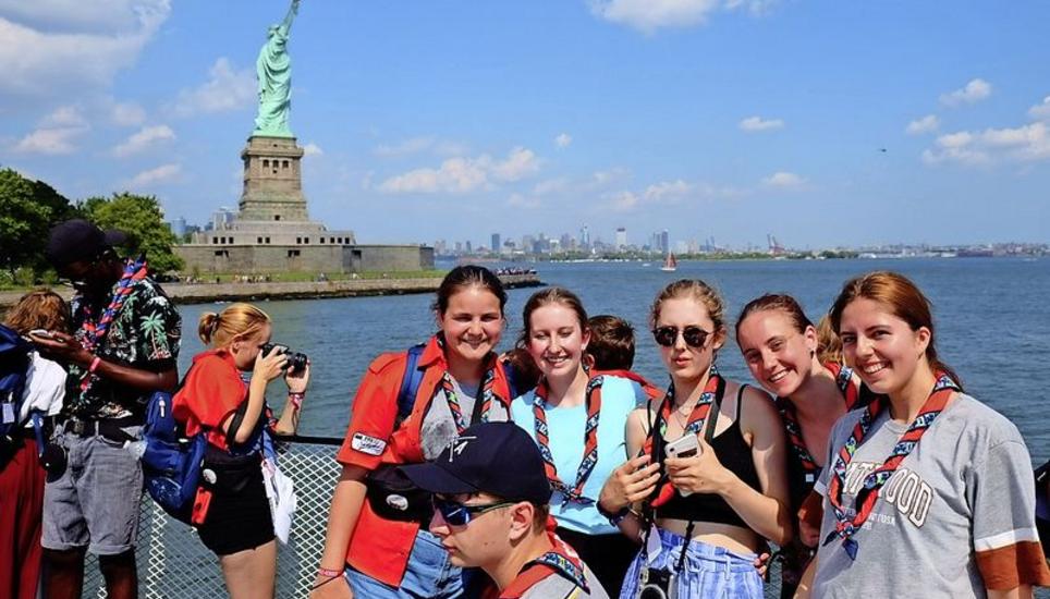 Ein Highlight der Reise: die Freiheitsstatue. Bild: Laura Beetschen