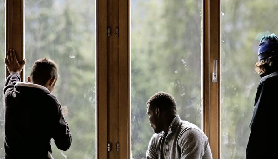 Was passiert, wenn der Bund nicht mehr mitzahlt? Flüchtlinge in einer Asylunterkunft in der Schweiz. Bild: Key
