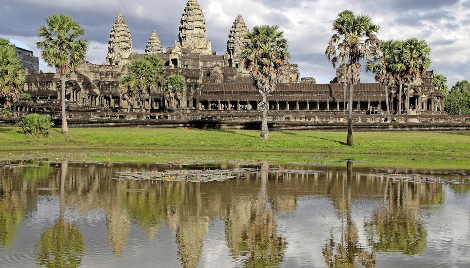 Fotograf Ueli Flückiger berichtete in einem Vortrag über seine Reise am Mekong. Natürlich besuchte er auch Angkor Wat. Bild: Ueli Flückiger