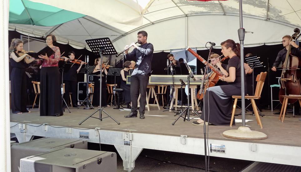Das Ensemble der Barockakademie der «Höri Musiktage» musizierte lebhaft und mit Herzblut. Bild: zVg