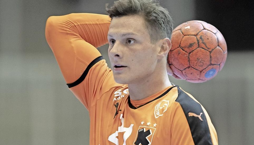 Kadetten-Rückraumspieler Jonas Schelker ist derzeit gut in Form. Bild: Key