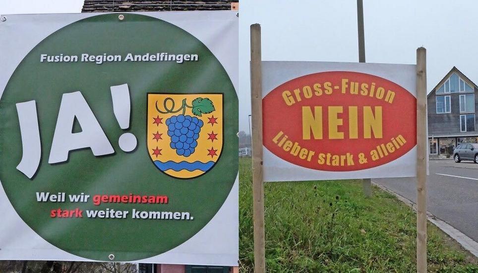 Am Sonntag stimmen die Einwohner der Region Andelfingen über eine Grossfusion ab. Bilder: Alexander Joho