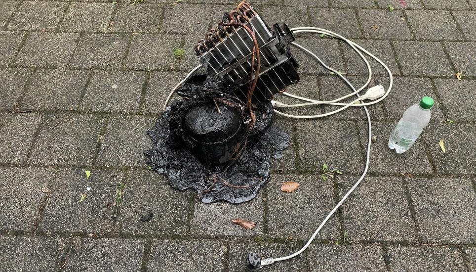 Die Brandursache ist auf einen technischen Defekt an einem Luftentfeuchter zurückzuführen. Bild: zVg/SHPol