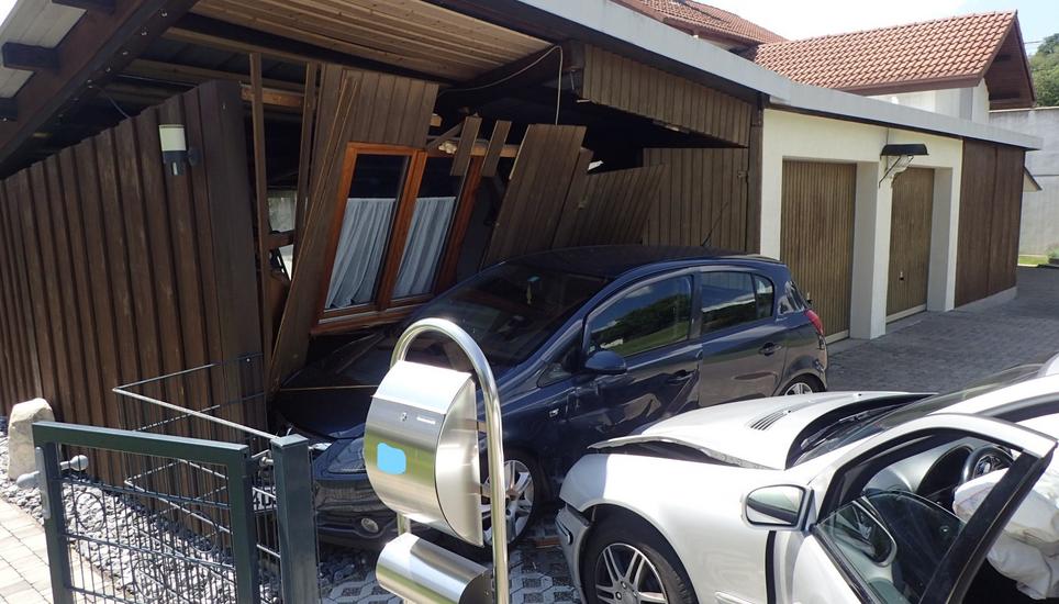 Bei dem Unfall wurde glücklicherweise niemand verletzt. Bild: Polizeipräsidium Freiburg/zvg