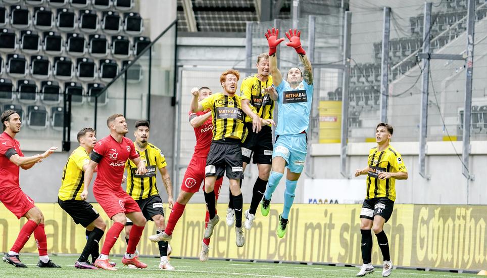 Der FCS musste sich beim Heimspiel gegen Vaduz mit einem 1:1-Unentschieden begnügen. Bild: Roger Albrecht