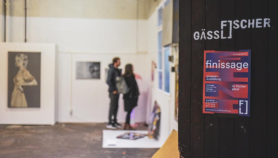 Das Ziel der Finissage war es, eine Ausstellung mit Kunstschaffenden aus dem Raum Schaffhausen zu realisieren. Bild: Melanie Duchene