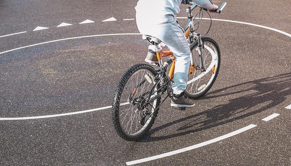 Auf den Pausenplätzen zweier Schulen in Thayngen und Schaffhausen wurden Veloparcours aufgezeichnet. Bild: Melanie Duchene