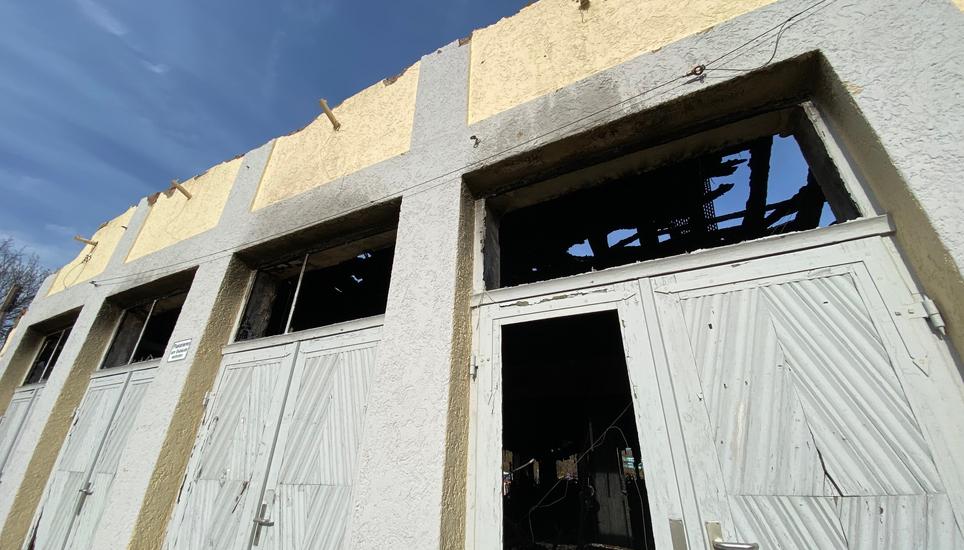 Die Scheffelhalle war im November 2021 angezündet worden und brannte bis auf die Grundmauern nieder. Bild: Radio Munot
