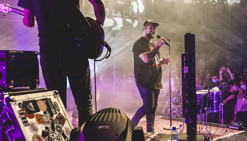 Das Publikum zeigte sich vom Heimauftritt der Band begeistert. Bild: Melanie Duchene