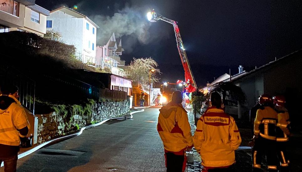 Am Gebäude in Herblingen entstand erheblicher Sachschaden. Bild: SHPol