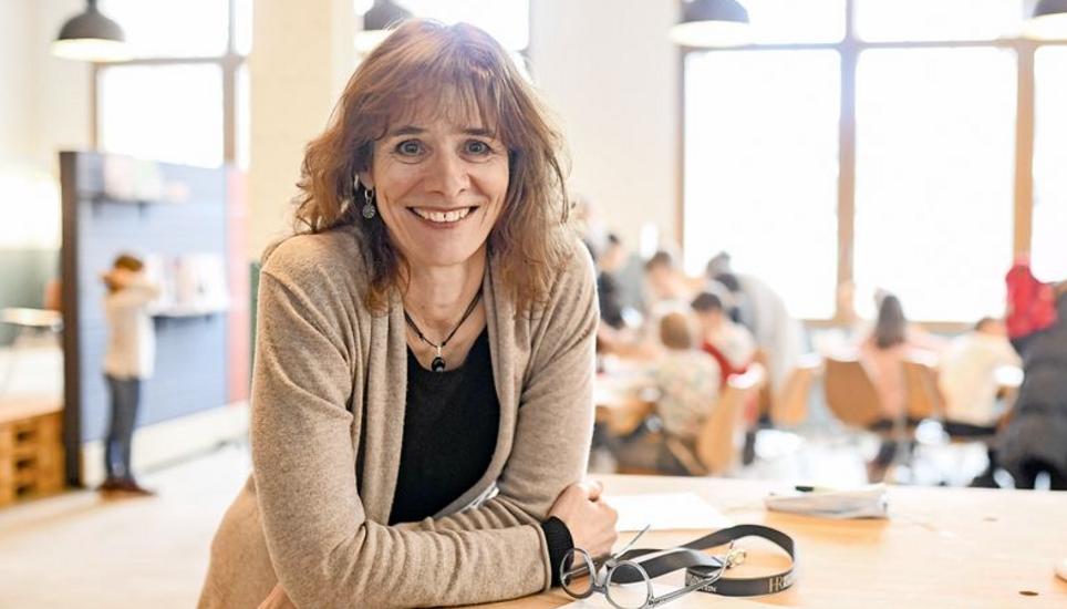 Blick in den Begegnungsort, Arbeits- und Kulturraum Triangolo, am Mittwoch, 16. Februar, 2022. (Melanie Duchene / Schaffhauser Nachrichten)