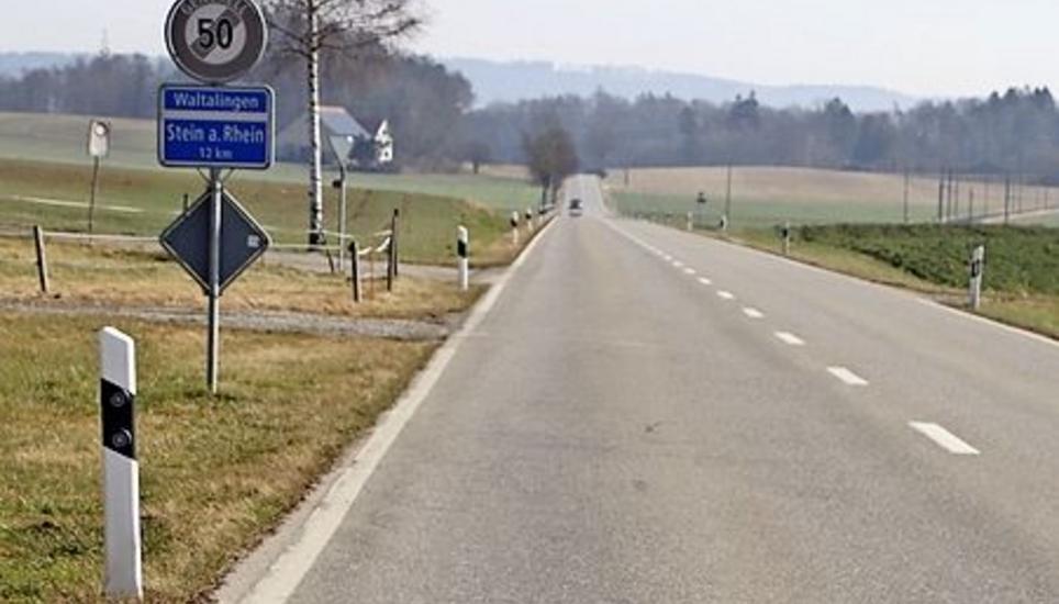 Die Kantonsstrasse ab Gisenhard. Bild; Romü