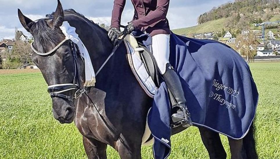 Stefanie Huber auf D’Aristide gewann die zweite Prüfung (GA 03). Bild: zvg