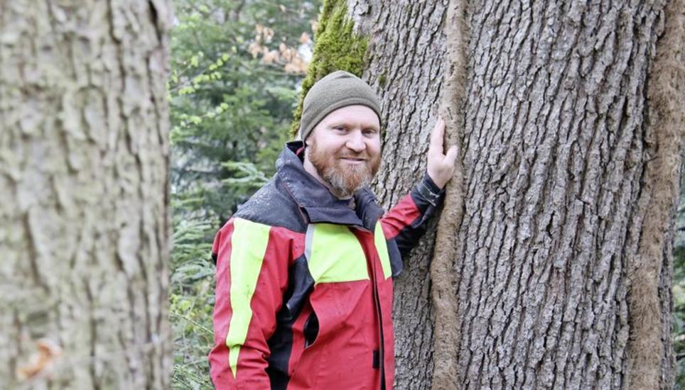 Oliver Bieri kümmert sich heute um den Wald von morgen – die grüne Oase braucht die fachliche Unterstützung der Forstleute, um fit für die Zukunft zu sein. Bild: bhk
