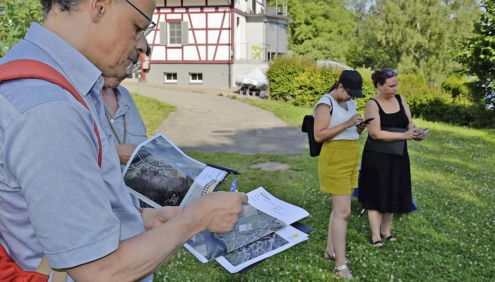 Bestimmte Orte konnten auf einer Karte festgehalten werden. Bilder: Thomas Martens