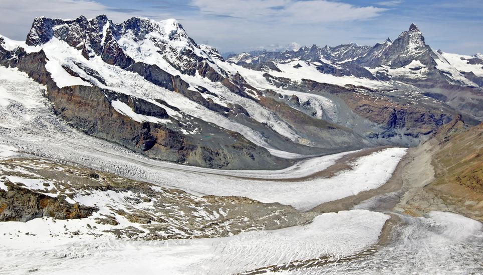 In unberührter Landschaft, am Gornergletscher bei Zermatt, soll ein Staudamm entstehen. Bild: Keystone