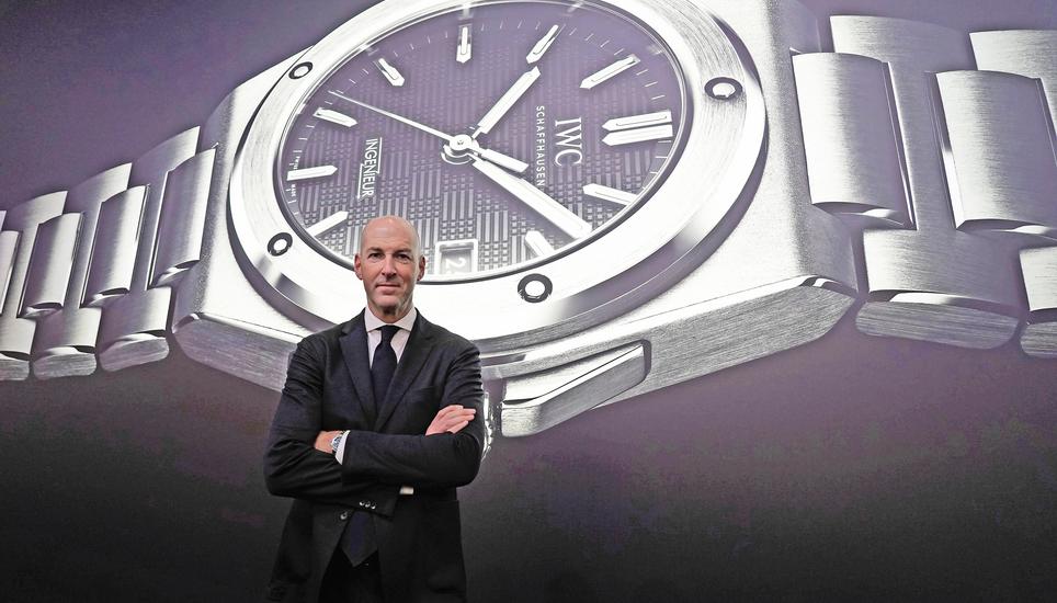 Chefdesigner Christian Knoop ist mitverantwortlich für das Design der neuen Ingenieur – und trat damit in die Fussstapfen von Design-Übervater Gérald Genta. Bilder: Yao Huang