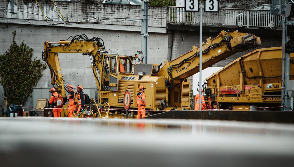 Während der intensiven Bauphase kommt es auf dem Streckenabschnitt zwischen Schaffhausen und Beringen zu Zugausfällen.