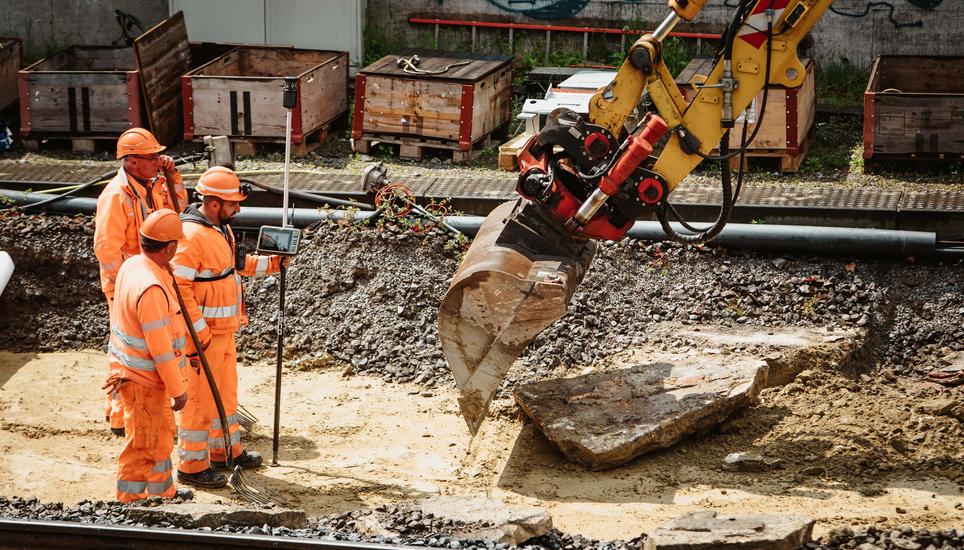 Die Bauarbeiten des Projekts «Weichenkopf Süd» sollen die Zugverbindungen zuverlässiger machen.