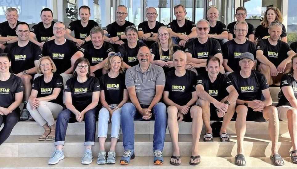 Zufriedene Gesichter bei den Tristar-Schaffhausen-Sportlern im Trainingslager auf Mallorca. Bild: René Quendt