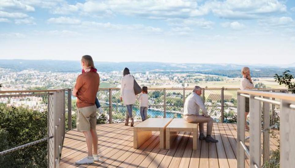 Die neue Aussichtsplattform soll barrierefrei sein. Bild: zVg