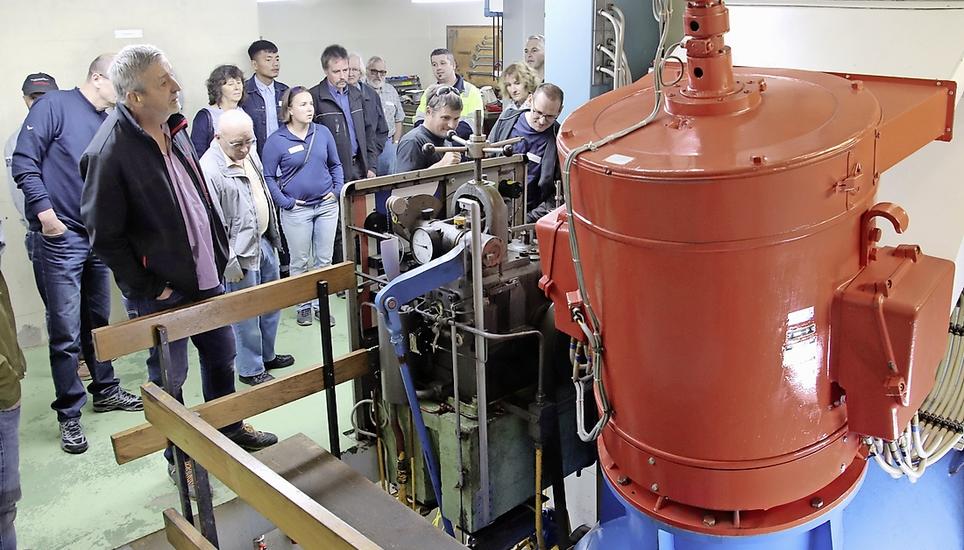 Der Generator (rot) wird einer umfassenden Renovation unterzogen. Bild: Roland Müller