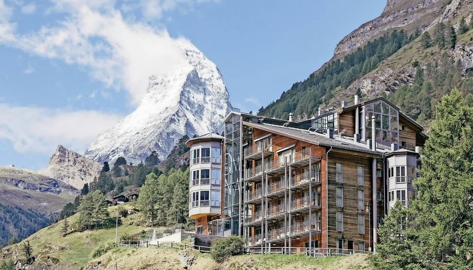 Der Artbeitsplatz von Christian Eckert: Das Hotel The Omnia Mountain Lodge in Zermatt. Bild: Bruno Augsburger, The Omnia