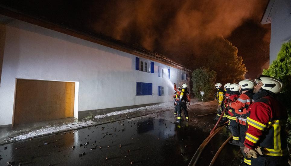 Es standen insgesamt rund 50 Personen im Einsatz.