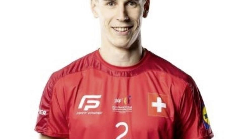 Nicola Bischofberger Kapitän Unihockey-Nati. Bild: zVg