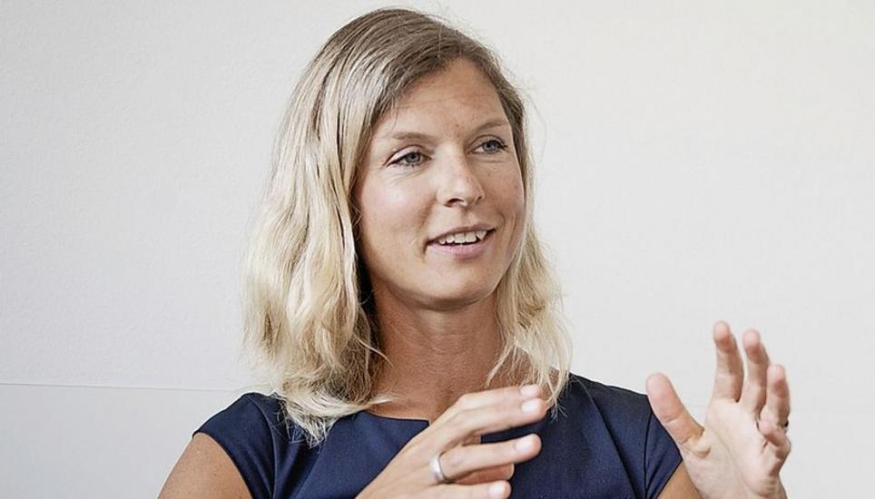 Stephanie Striegler, Nachfolgerin von Kyran Johnson, Hauptsitz Cilag, fotografiert am Montag 10. Juli 2023, in Schaffhausen. (Roberta Fele / Schaffhauser Nachrichten)