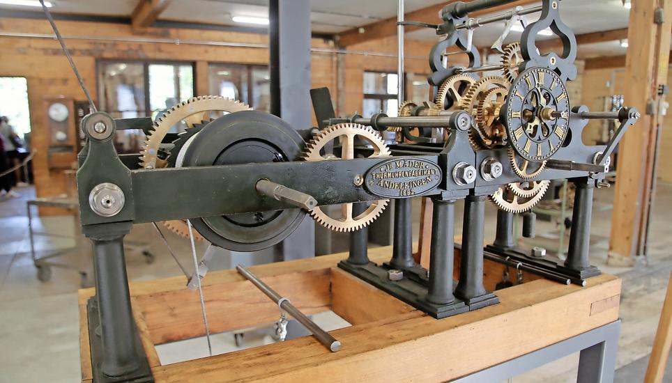Eine Turmuhr aus dem Jahre 1869 von beeindruckender Schönheit. Bilder: Roland Müller