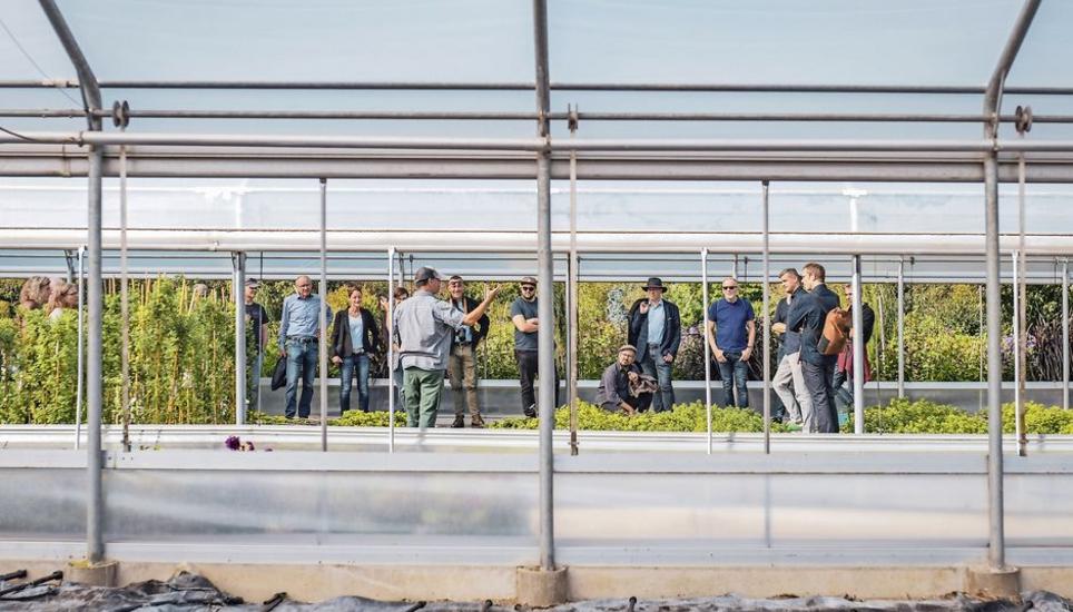 Der alljährliche Ratsausflug des Grossen Stadtrats von Schaffhausen führte die Politiker zu verschiedenen Stationen. Unter anderem zu der Pflanzenproduktion von Grün Schaffhausen. Bild: Melanie Duchene