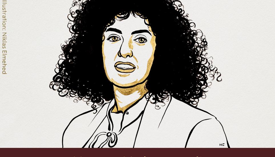 Narges Mohammadi wird mit dem Friedensnobelpreis ausgezeichnet. Bild: zVg/Norwegisches Nobelpreiskomitee