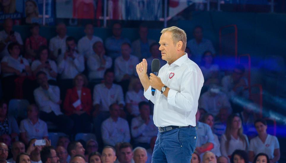 Die polnische Regierung um Donald Tusk hat die Auflösung der Staatsmedien eingeleitet. Bild: Key