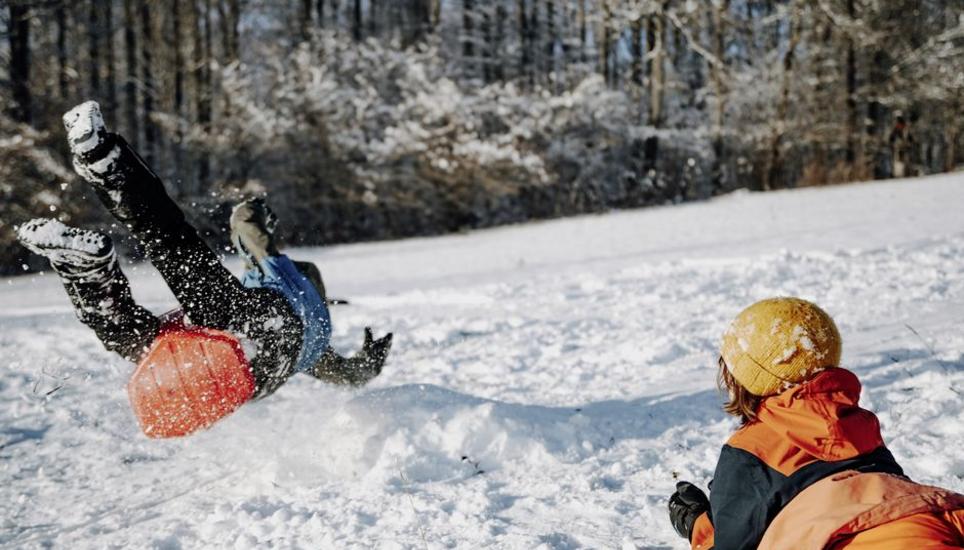 Schnee im Kanton, fotografiert am  Mittwoch 10. Januar 2024, in Schaffhausen. (Roberta Fele / Schaffhauser Nachrichten)