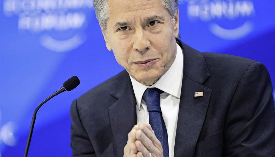 Antony Blinken sprach gestern am WEF auch über das Fentanyl-Problem in den USA. Bild: Key
