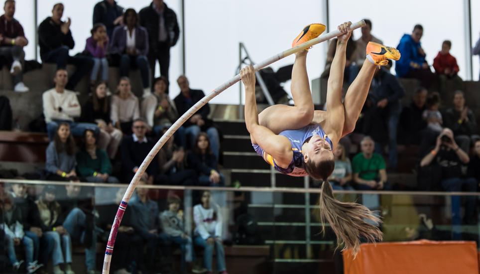 Mit 4,73 m rangiert Angelica Moser als drittbeste Europäerin auf der achten Position der Startliste für die Hallen-WM in Schottland, Bild: Key