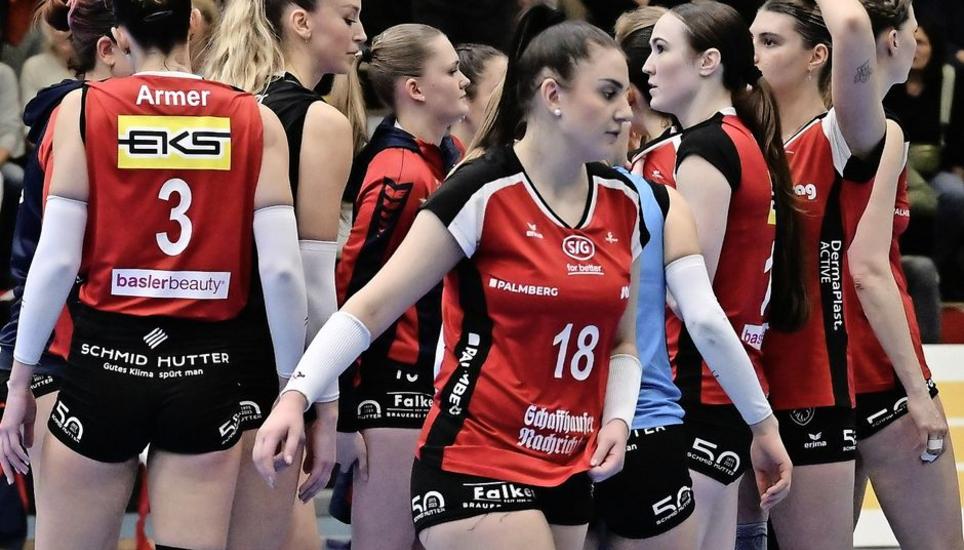 Volleyball, NLA 2023-2024, Playoff-Viertelfinals, 3. Runde: VC Kanti - Volley Lugano 2-3, Schaffhausen, BBC Arena, 13.03.2024 ?? Reinhard Standke