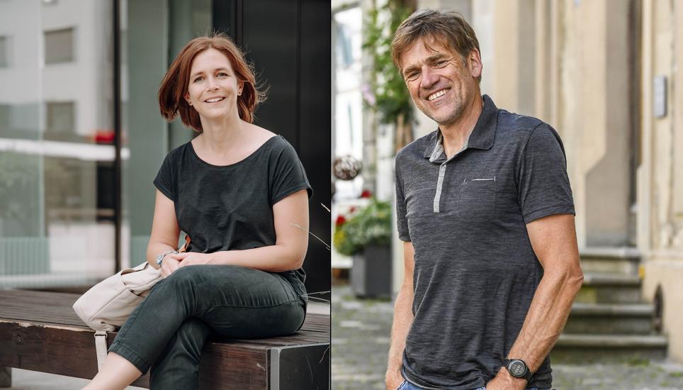 Die SP Neuhausen hat Sabina Tektas und Marcel Zürcher für die Wahl in den Gemeinderat nominiert. Bilder: Melanie Duchene